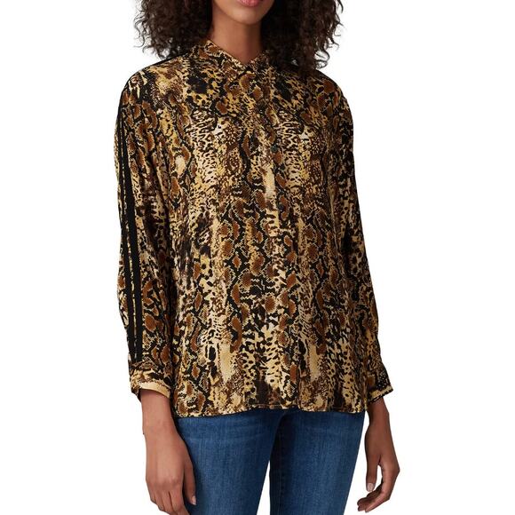 BA&SH snake print susie top S - Picture 1 of 9